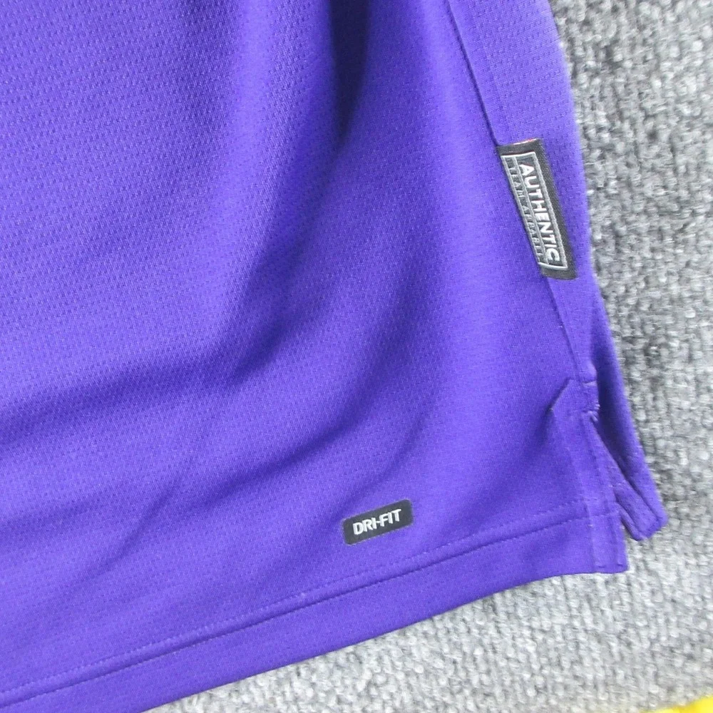 LSU Tigers Polo Shirt Mens XL Purple NCAA Football Nike Dri-FIT Performance